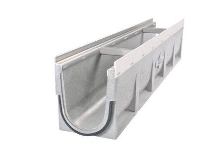 The Fortis concrete channel is designed for load classes A 15 to D 400. It can easily withstand the weight of delivery vehicles driving over it.