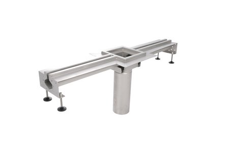 The height of the channel can be adjusted using the stilted supports. Moreover, floor drains are available with up to four connection options, depending on the installation location and line routing.