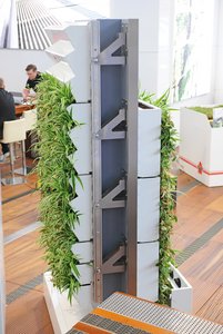 The living wall is available in two different designs. Richard Brink produces three different substructures to ensure the wall is properly secured to the façade.