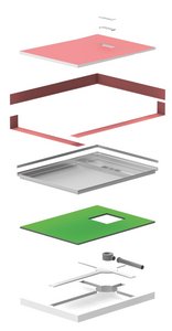 The “Atrium” shower tray fits perfectly into the recess in the screed. Together with the floor’s smooth surface, it forms a single, integrated unit with unrivalled functionality.