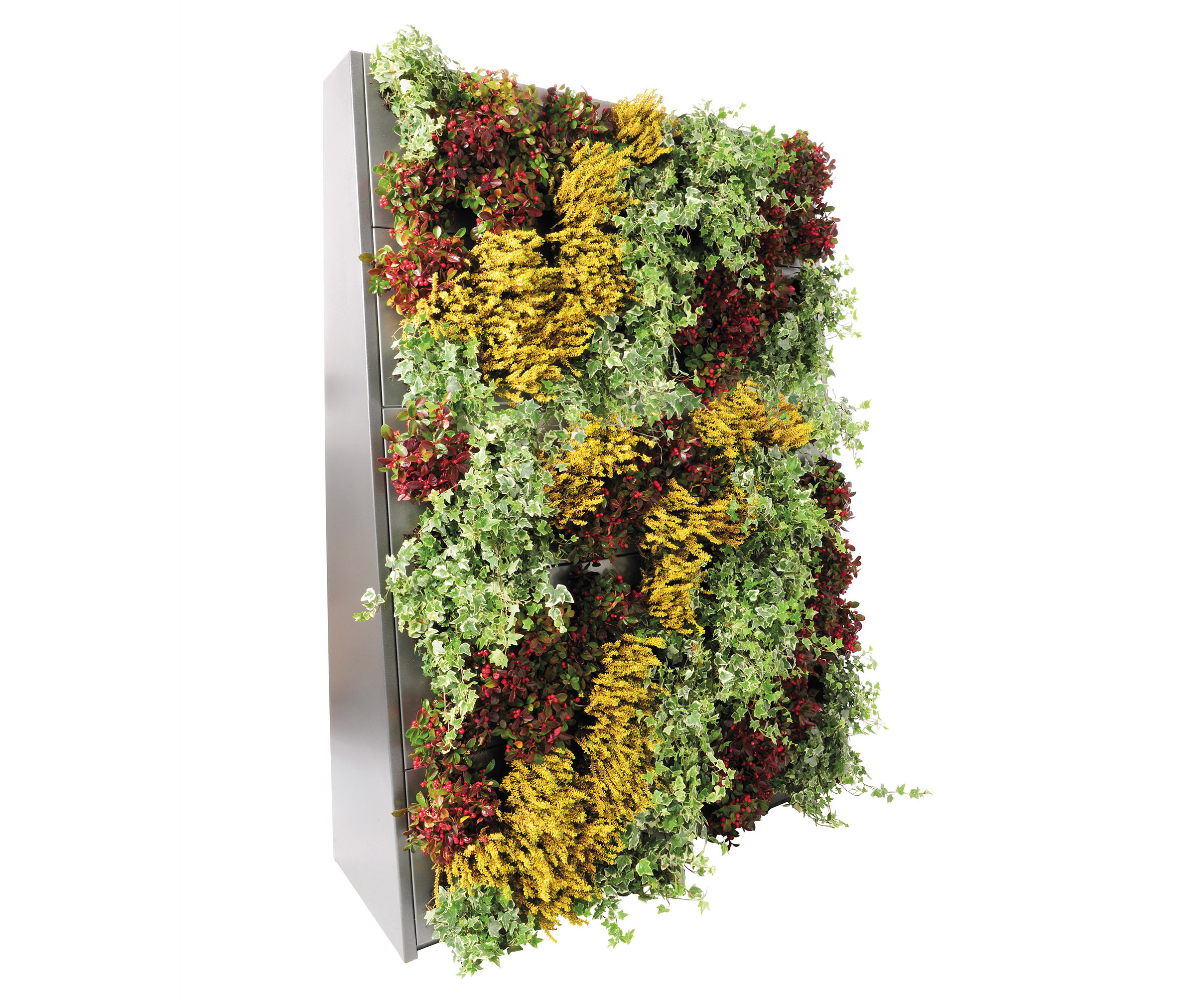The new Eva vertical gardens from Richard Brink create completely new green spaces both indoors and outdoors, and thanks to their vertical design, they do this even where there would otherwise not be enough space for greenery.