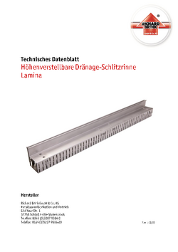 Download: Drainage-Schlitzrinne Lamina