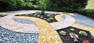 Substratschienen zur ordentlichen Trennung von Kiesschüttungen auf Maß gefertigt