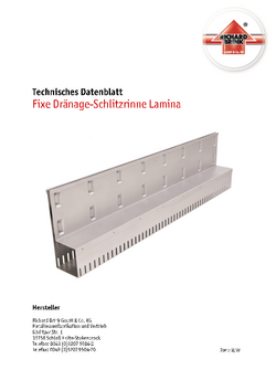 Download: Fixe Drainage-Schlitzrinne Lamina