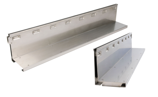Schlitzrinnenaufsatz C250 aus Edelstahl mit 10 mm breitem Schlitz