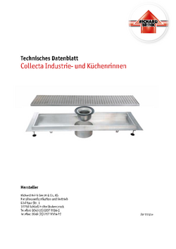 Download: Industrie- & Küchenrinne Collecta
