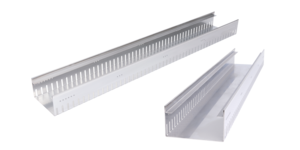 Die Drainagerinne Cubo unterscheidet sich durch die nach innen gekanteten Auflageflächen von anderen Drainagerinnen