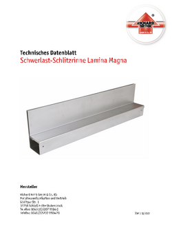 Download: Schwerlast-Schlitzrinne Lamina Magna