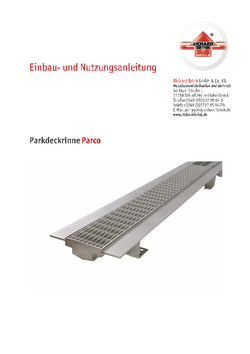 Download: Parkdeckrinne Parco