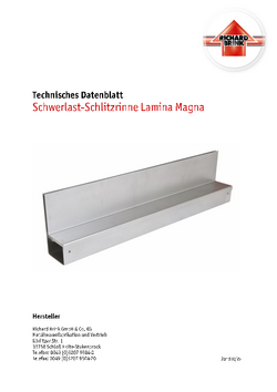Download: Schwerlast-Schlitzrinne Lamina Magna