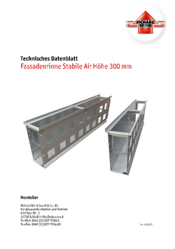 Download: Fassadenrinne Stabile Air <br>300 mm Höhe