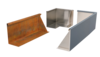 Vorschaubild: Elemente der Maßgefertigten Hochbeete von Richard Brink aus Cortenstahl, Edelstahl und beschichtetem Aluminium in grauer Farbe