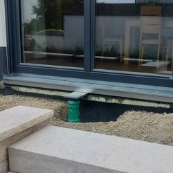 Laibungsablauf verbaut von Stefan Held GaLaBau