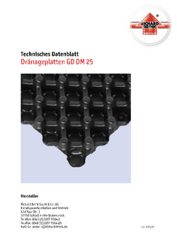 Download: Drainageplatten GD DM 25