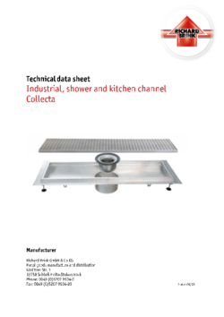 Download: Industrial, shower and kitchen channel Collecta