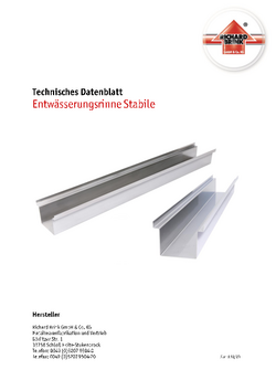 Download: Entwässerungsrinne Stabile
