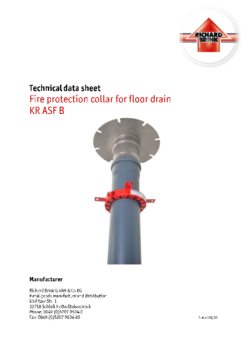 Download: Fire protection collar for floor drain