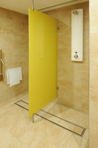 Running almost the entire width of the shower cubicles, the dewatering system is pleasant to stand on.