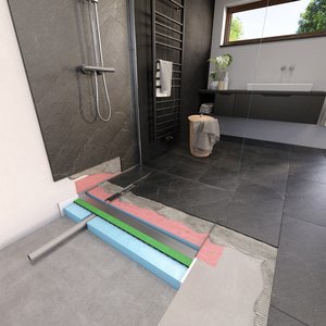 The Atrium level-access shower tray was another product highlight at the booth. The barrier-free integrated system provides customers with all the requisite components in one unit which, thanks to the fully welded stainless steel base, boasts an absolutely impenetrable second drainage level.