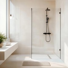 With its Atrium shower tray, the company Richard Brink satisfies the highest standards when it comes to creating modern shower areas.  Photo: Richard Brink GmbH & Co. KG