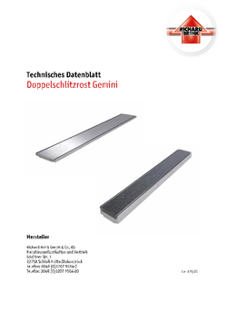 Download: Doppelschlitzrost Gemini