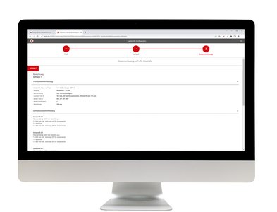 Once the measurements are complete, a detailed list of configurations is generated for the customer, who can order their profiles directly via the online shop.