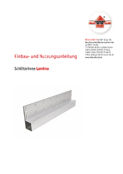 Download: Entwässerungsrinne Lamina