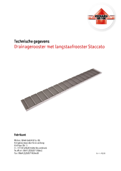 Download: Drainagerooster met langstaafrooster Staccato