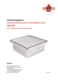Download: Gemini-afvoerrooster met dubbele sleuf