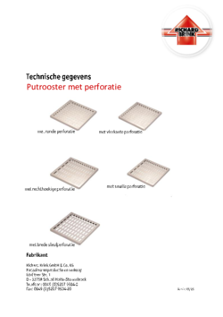 Download: Putrooster met perforatie