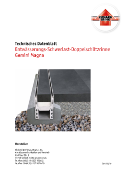 Download: Entwässerungsrinne Gemini Magna