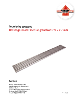 Download: Drainagerooster met langstaafrooster 7 x 7 mm