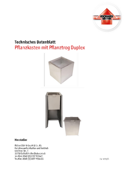 Download: Pflanzkästen mit Pflanztrog