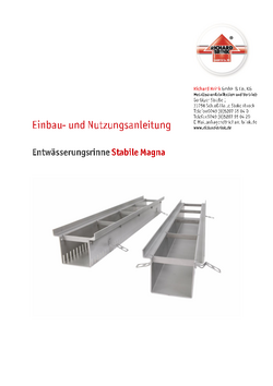 Download: Entwässerungsrinne Stabile Magna