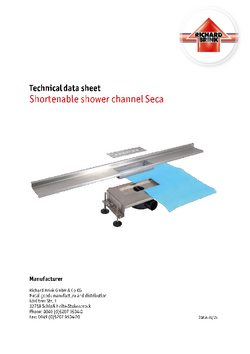 Download: Shortenable shower channel Seca