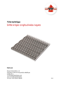 Download: Grille à tiges longitudinales Legato