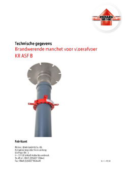 Download: Brandwerende manchet voor vloerafvoer