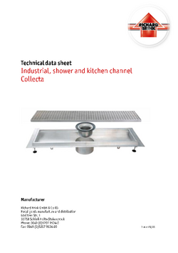 Download: Industrial, shower and kitchen channel Collecta