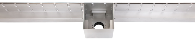 Cisterns are available for gutter connection on the left, right or both sides