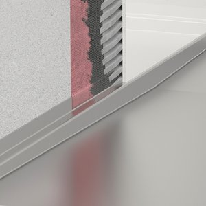 Les bordures repliées et les rubans d’étanchéité assurent également une transition étanche au niveau des murs.  Photo : Richard Brink GmbH & Co. KG