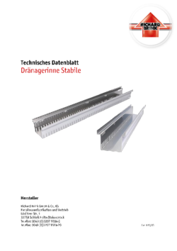 Download: Drainagerinne Stabile