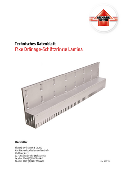 Download: Fixe Drainage-Schlitzrinne Lamina