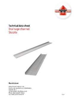 Download: Drainage channel "Stabile" (21.5 mm height)