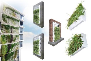 The Adam living wall from the company Richard Brink is the ideal solution for large-scale façade planting. The metal products manufacturer has now expanded this area further.  Photo: Richard Brink GmbH & Co. KG