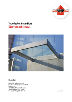 Download: Glasvordach Tectus