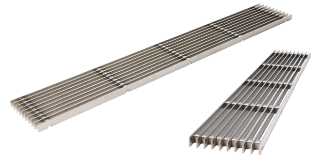 Längsstabrost 20x3 mm aus Edelstahl