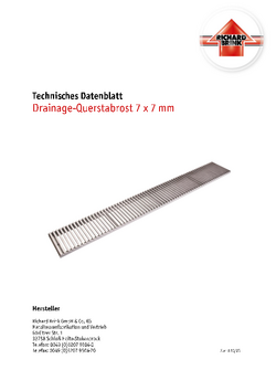 Download: Querstabrost 7x7mm