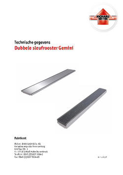 Download: Dubbele sleufrooster Gemini