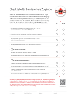 Download: Checkliste für Ihr Bauvorhaben