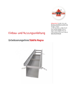 Download: Entwässerungsrinne Stabile Magna